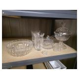 Assorted vintage Crystal glassware - stemmed