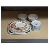 Miscellaneous decorative plates, bowls, saucers,