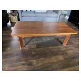 Vintage Oak Coffee Table Solid Wood