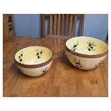 222 Fifth Late Harvest Olive Bowls Pair
