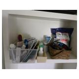 Miscellaneous bathroom items, Epsom salt, hair