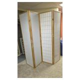 Folding Japanese Style Room Divider Screen