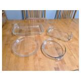 Pyrex and Anchor Hocking baking dishes