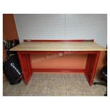 Craftsman Red Workbench Wood Top Tool