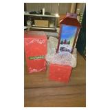 Pair of Christmas theme solar garden lanterns,
