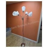 Modern Silver Multi Head Floor Lamp