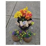 Assorted faux flowers