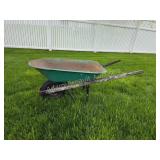 Metal wheelbarrow