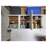 Garage three compartment cabinet clean out, must