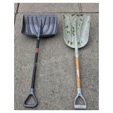 Two shovels