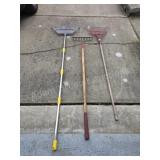 Assorted rakes
