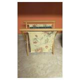 Wooden Sewing Storage Hamper Floral