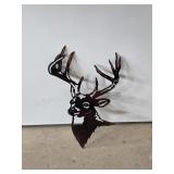Laser cut metal whitetail deer wall hanging