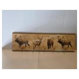 Wildlife themed wall mount coat rack