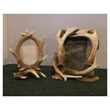 2 decorative faux whitetail antler picture