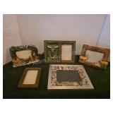 5 decorative wildlife theme picture frames
