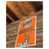 Miller Lite 'Welcome Hunters' corrugated plastic
