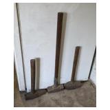 3 miscellaneous vintage Sledge hammers