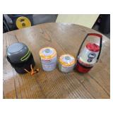 Box lot camping supplies - Coleman butane /
