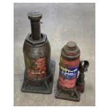 2 assorted hydraulic jacks
