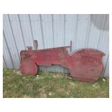 Custom built steel tractor cut out, 76 in Long x
