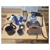 Box lot vintage Konica No. 139327 camera and