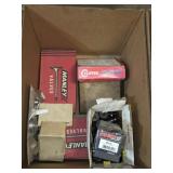 BOX LOT ASSORTED AUTOMOTIVE PARTS