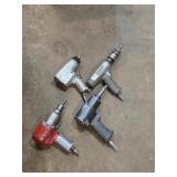 BOX LOT ASSORTED PNEUMATIC TOOLS