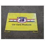 VINTAGE METAL JUSTIN BROS CAR CARE SIGN
