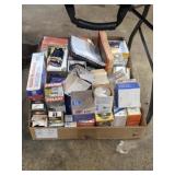 BOX LOT ASSORTED AIR & OIL FILTERS
