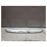 Vintage steel automobile bumper