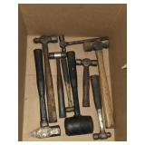 BOX LOT BALLPEEN HAMMERS, MALLET, ETC