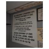 (2) VINTAGE MICH DEPT OF STATE AUTO REPAIR SHOP