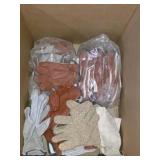 BOX LOT WORK GLOVES