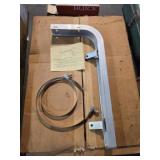 VINTAGE ALUMINUM HANGING SIGN FRAME