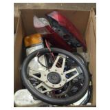 BOX LOT ASSORTED VINTAGE AUTOMOTIVE PARTS