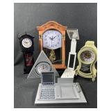 Assorted Clocks, Miniature Grandfather Clock