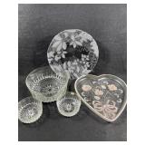Crystal Serving Trays and Dishes