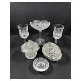 Easter Egg Candy Dish, Footed Dish, Goblets, etc
