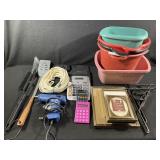 Buckets, Hot Glue Gun, Calculators, Rope, etc