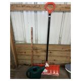 Snow Shovel, Watering Can, Walking Stick