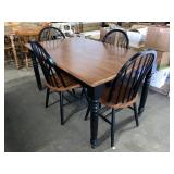 Black & Brown Dining Table Set