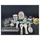 Spoon Holders, Candle Stick, Misc Decor Items