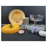 Pumpkin Pie Dish, Condiment Bowls, Etc