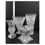 Crystal Vases, Quad Prism Vase