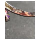 Sterling silver and 14 k gold