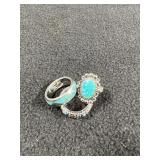 Turquoise Colored Rings