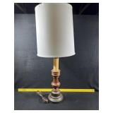 Table Lamp with Wood Base
