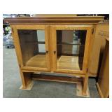 Hutch- lighted, with 2 drawers and 3 cabinets