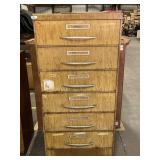 7 drawer metal chest of drawers